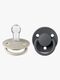 BIBS De Lux Sut 2-pak Silikone One Size Rund, Sand/Iron