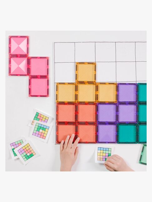 Connetix Magnetisk Byggeklods Pastel Square 40 Dele