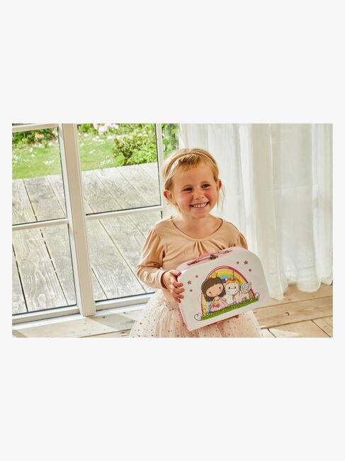 Barbo Toys Lillie & Ellie Kuffert med Gulvpuslespil 24 Brikker