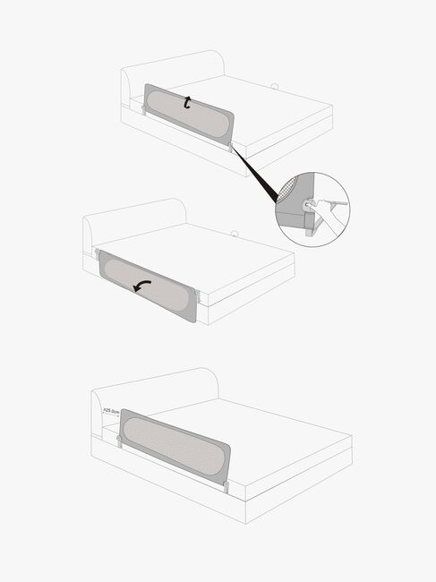 Beemoo SAFE Dream Sengehest 135 cm, Black