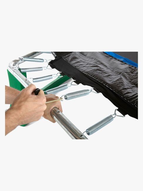 Plum Junior Jumper Trampolin inkl. Beskyttelsesnet 220 cm, Blå/Grøn