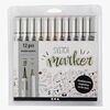 Creativ Company Sketch Marker Tusser Afdæmpede Farver 12-pak