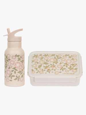 A Little Lovely Company Madkasse & Flaske, Blossoms Pink