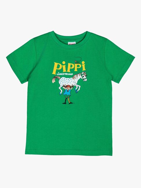 Pippi Langstrømpe X Martinex Pippi Logo T-shirt, Grøn