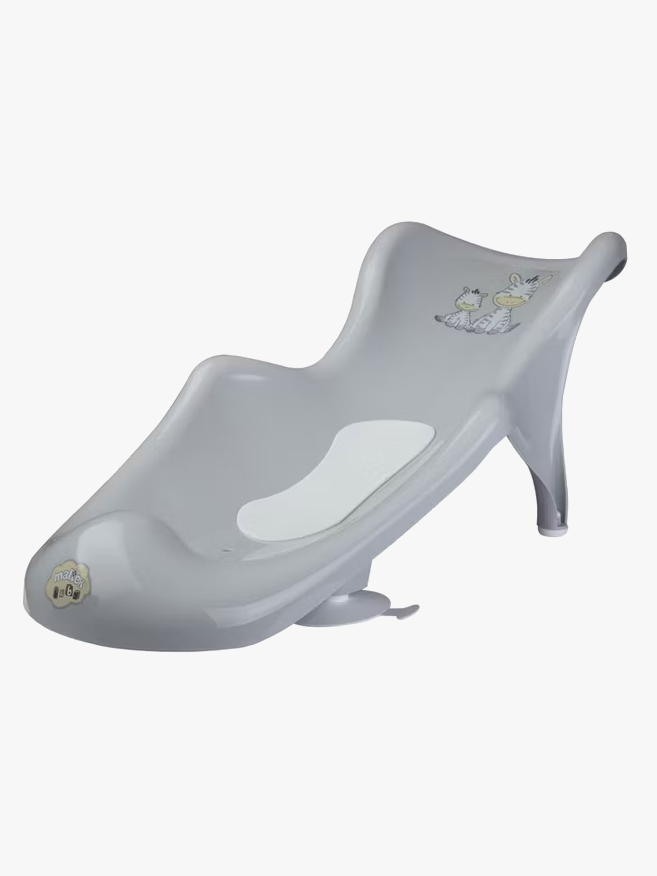 Maltex Zebra Badestøtte Antislip, Grå
