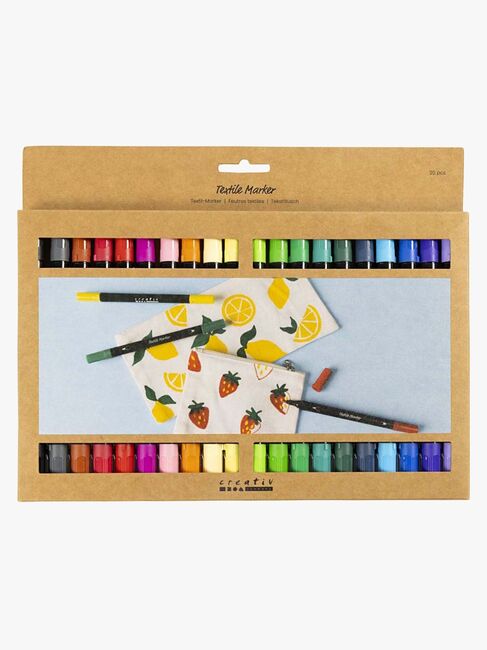 Creativ Company Tekstiltuscher Standardfarver 20 Stk.