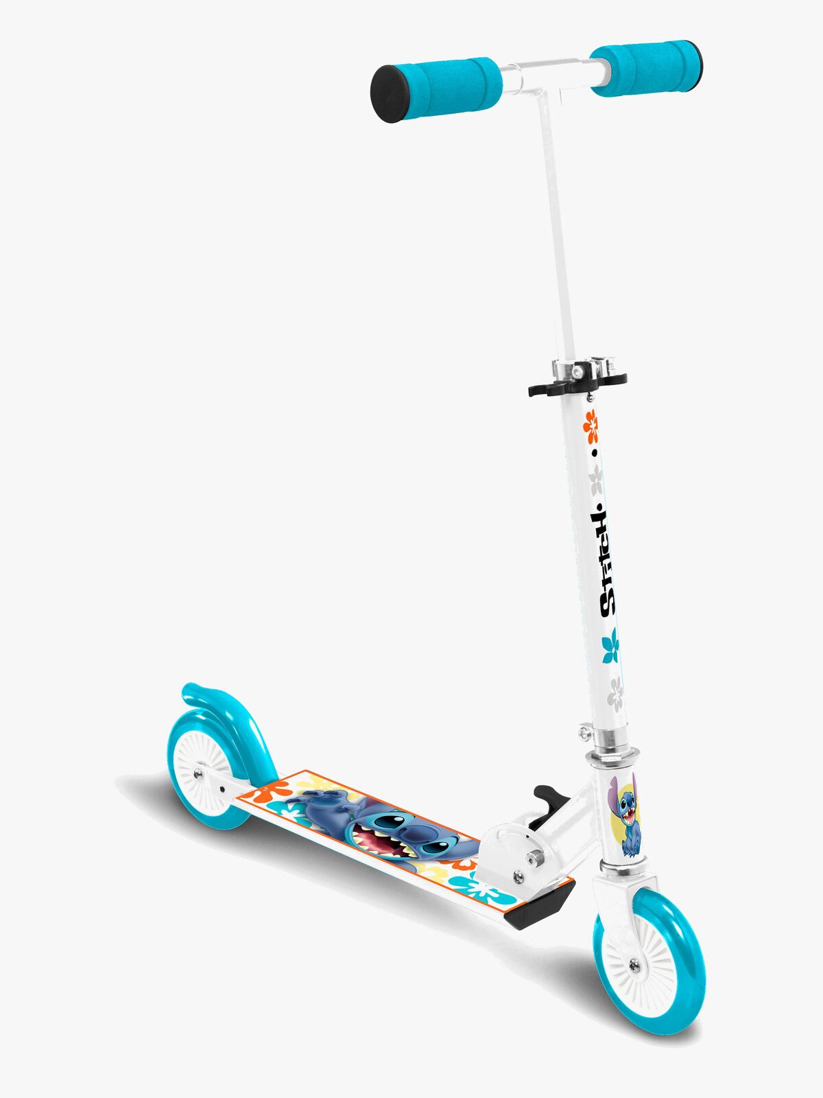 Stamp Stitch Sammenklappeligt Løbehjul, Blå/Hvid