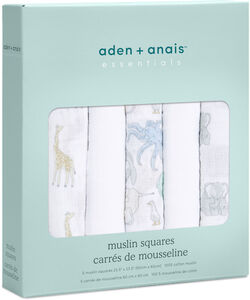 Aden + Anais™ Essentials Stofble 5-Pak, Natural History