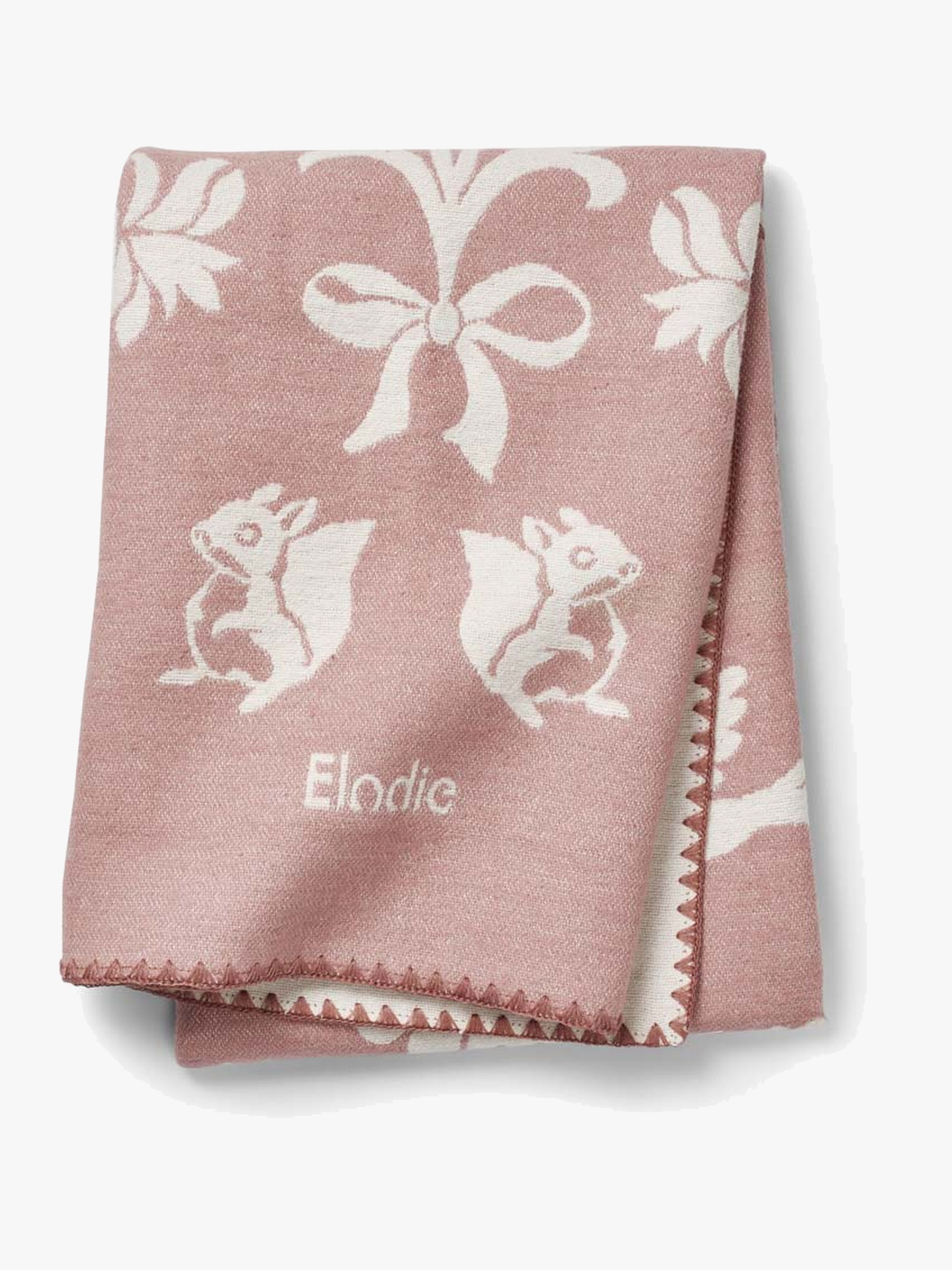 Elodie Tæppe Jacquard, Mullberry Pink