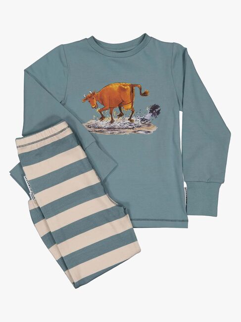 Geggamoja Mor Muh Og Kragen Pyjamas 2-Delt, Turkis 3842-22-1448_4b.jpg