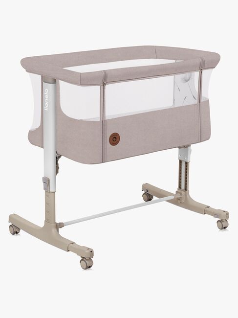 Lionelo Aurora Bedside Crib 3-i-1, Beige Cappucino