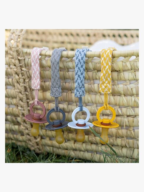 BIBS Suttesnor Pacifier Braid, Petrol/Baby Blue