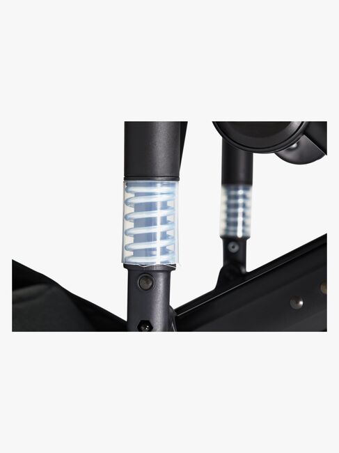 Beemoo Maxi 4 Twin Søskendevogn inkl. Søskendeklapvognsdel, Black/Black