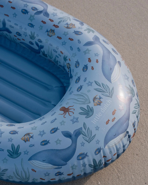 Little Dutch Bademadras Ocean World Båd, Blue