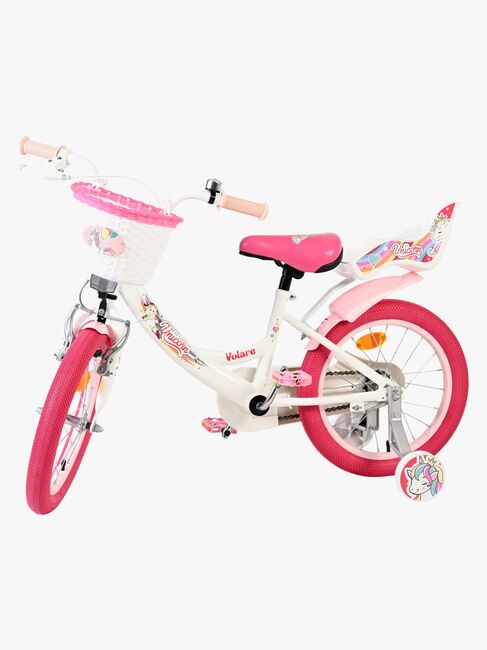 Volare Unicorn Cykel 16 Tommer, Hvid