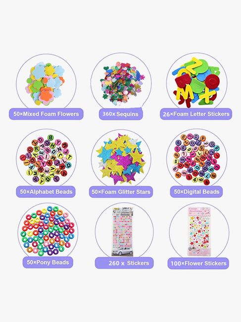 Fippla DIY Kreativt Kunstsæt 3.000+ Dele MX260529-4244_3b.jpg
