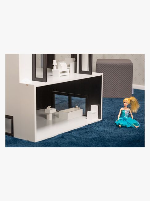 Cloudberry Castle Dukkehus, Sort/Hvid