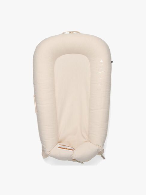 DockATot Deluxe+ Babynest, Sand Chambray