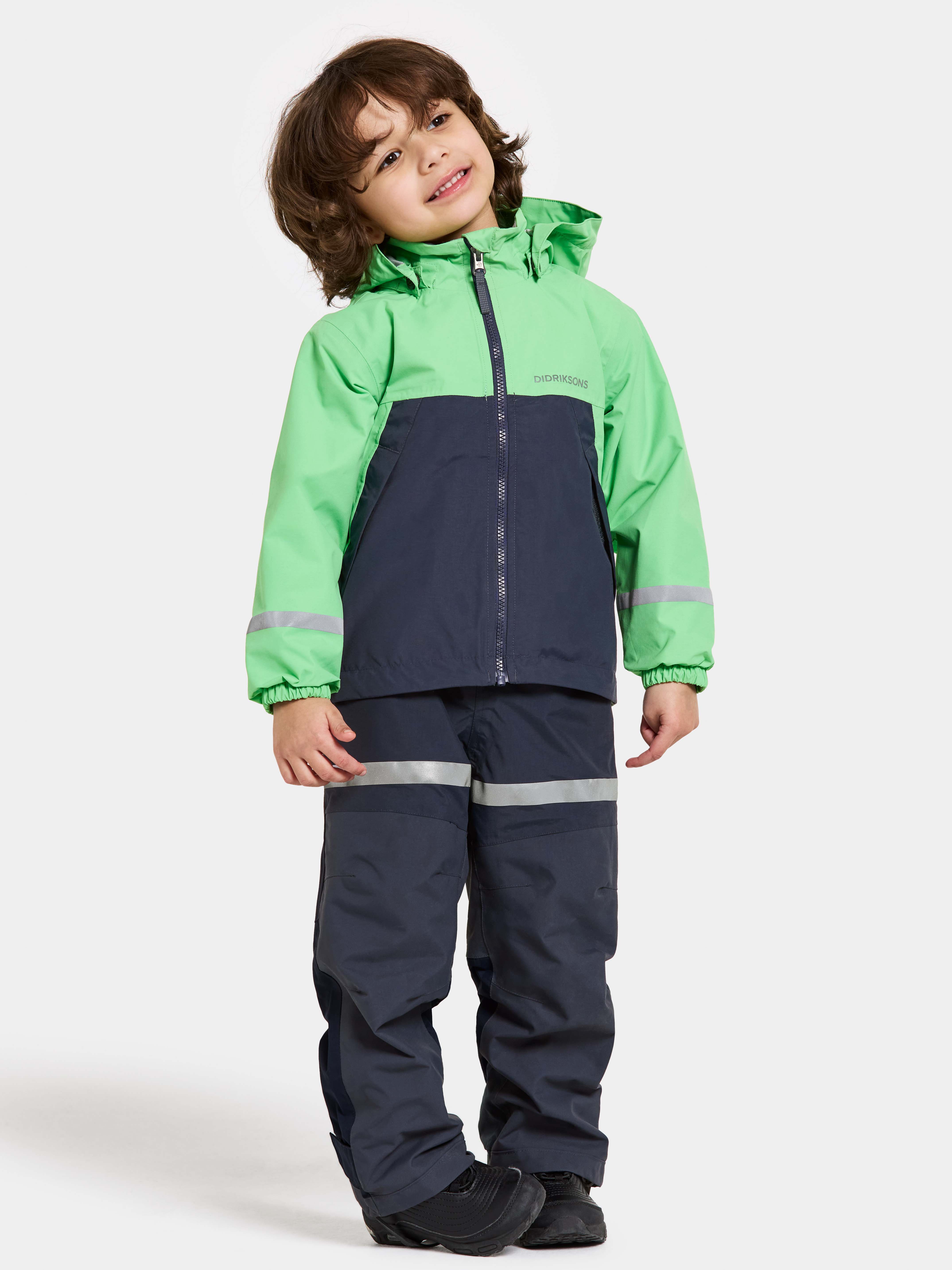 Didriksons Bladet Skaljakke, Dusty Lime, 120