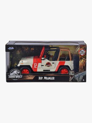 Voiture Miniature 1/32 Jurassic Park - Jeep Wrangler 1992 Par Jada - Neuve