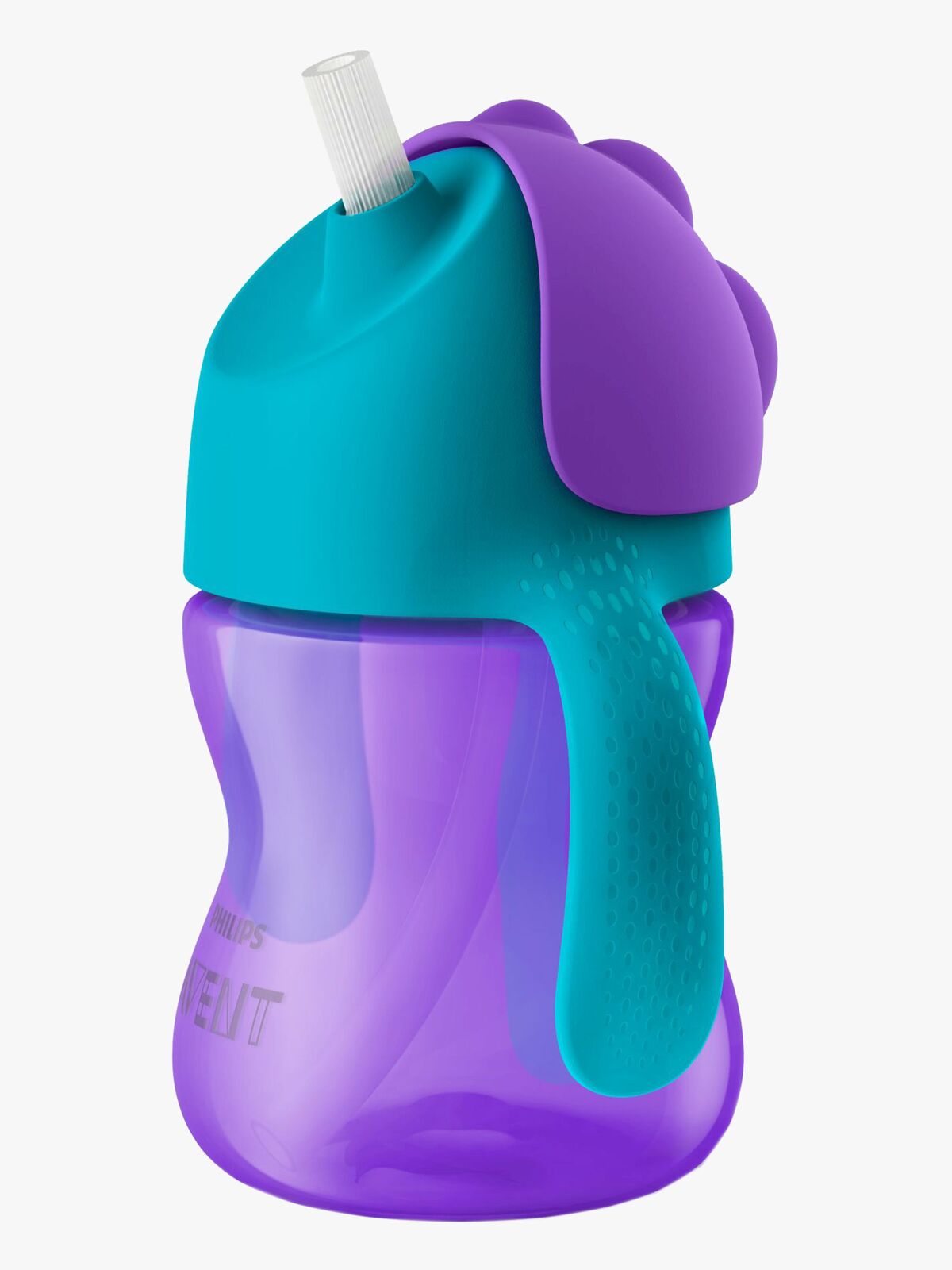 Philips Avent Sugerørskop m. Håndtag 200ml, Lilla/Turkis