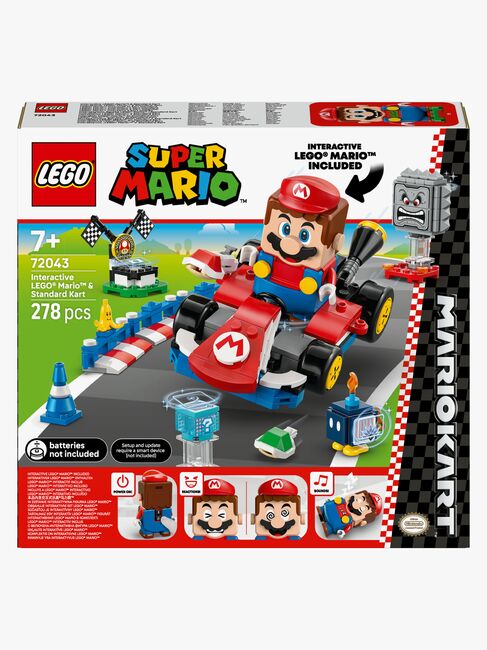 LEGO Super Mario 72043 Mario Kart – Interaktiv LEGO Mario og Standard Kart