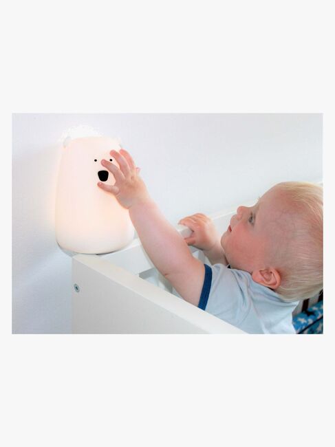 Rabbit & Friends Lampe Lille Bjørn, Hvid