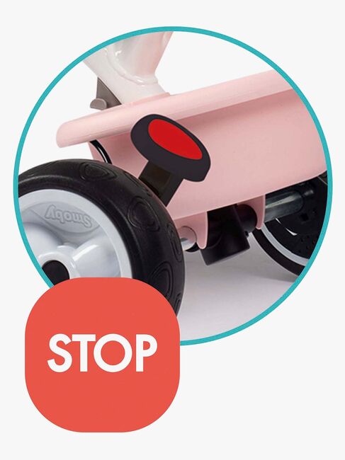 Smoby Trehjulet Cykel Baby Balade Plus, Lyserød