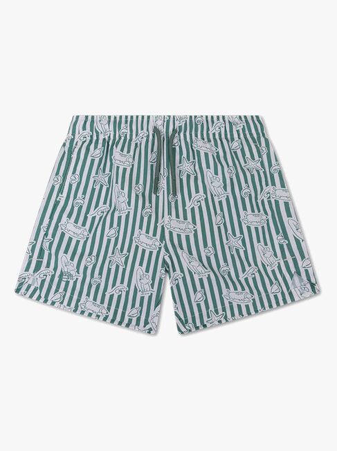 Swim Essentials Badeshorts, Surf Dogs Green