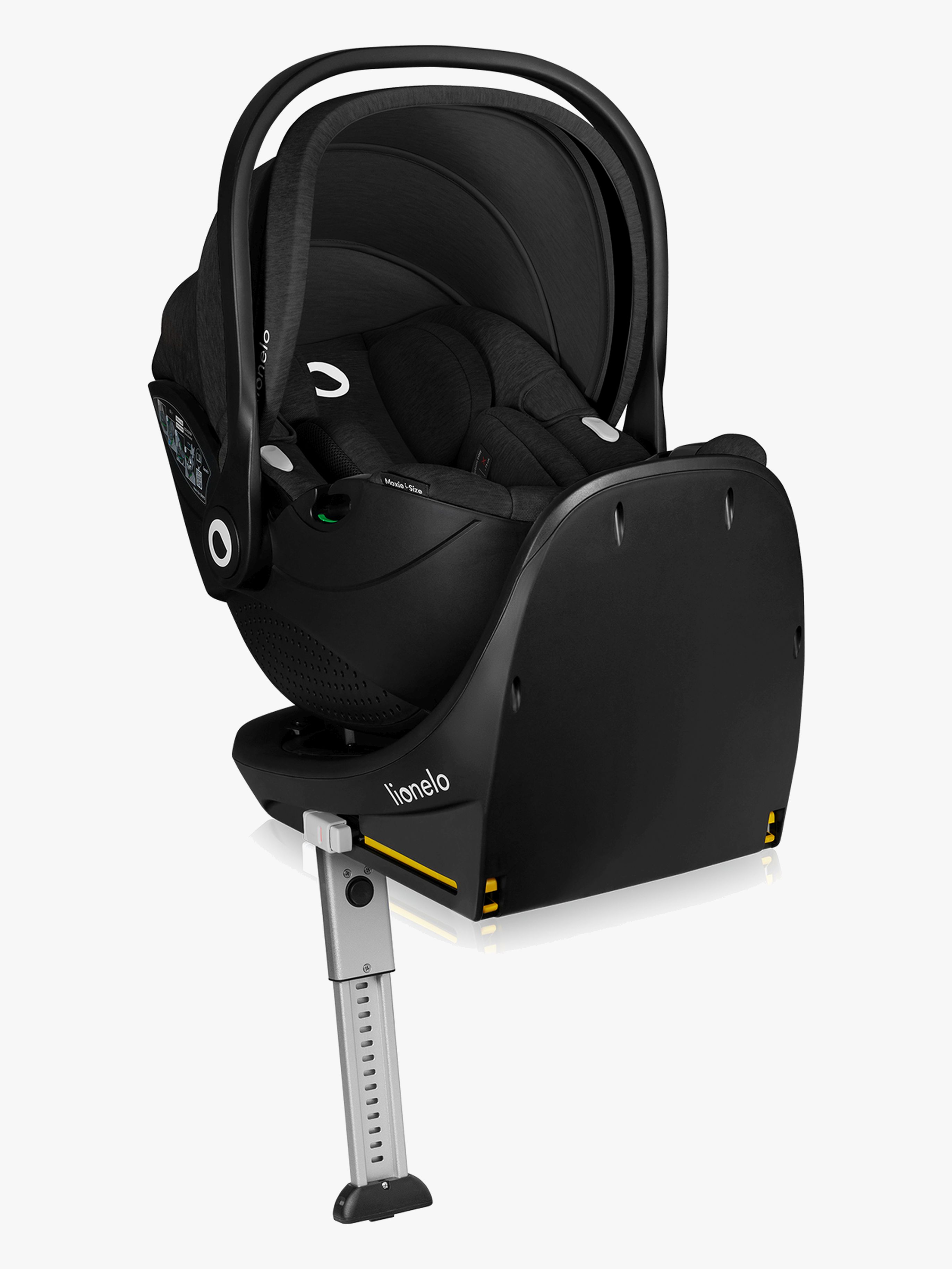 Lionelo Moxie i-Size Autostol Baby inkl. Base, Black Carbon