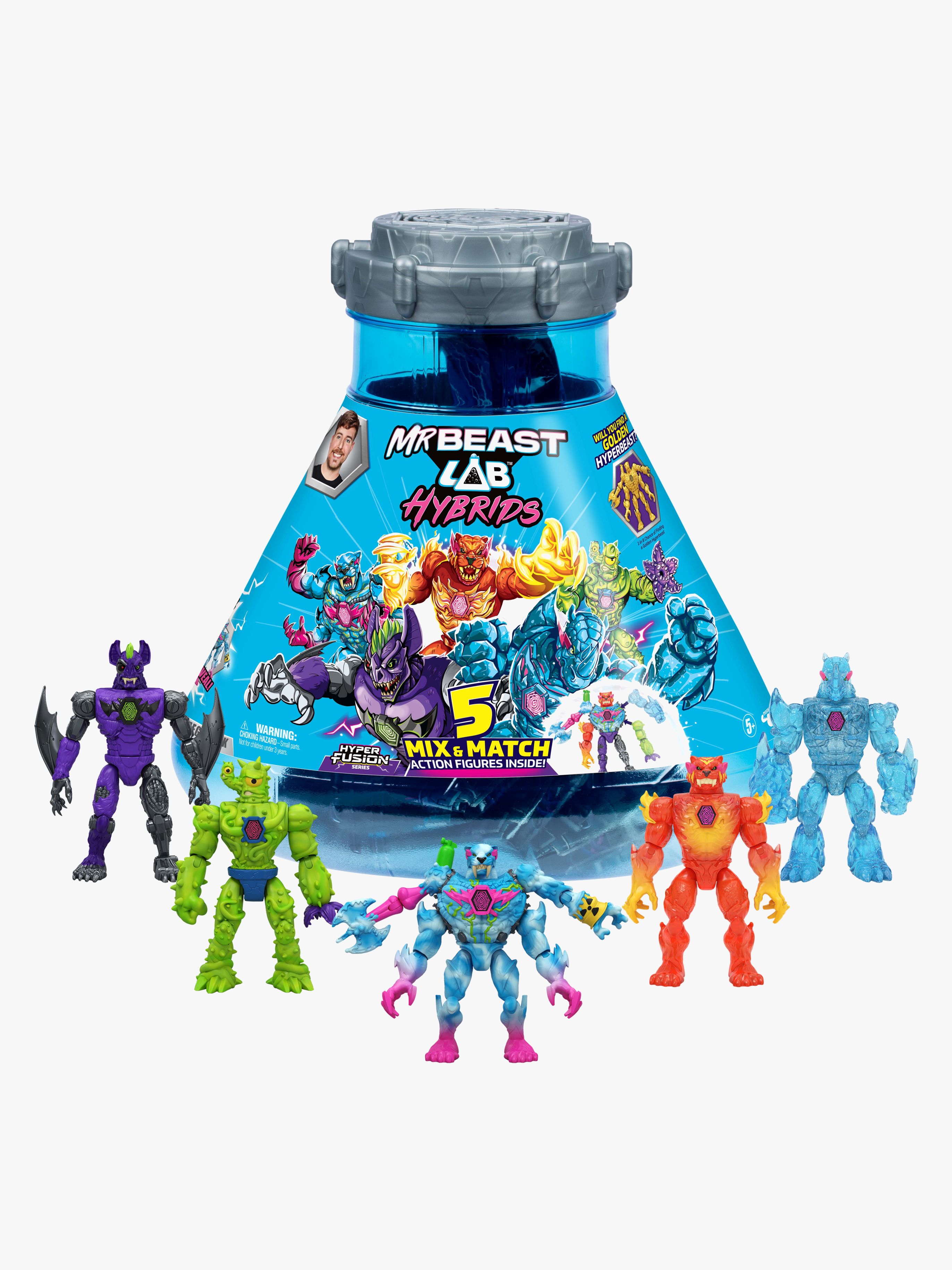 MrBeast Lab Figurer Hybrids Hyper Fusion 5-pak