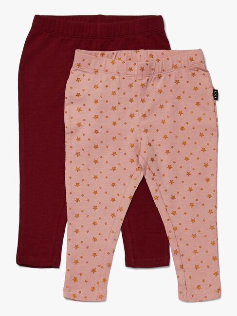 Luca & Lola Linda Leggings 2-pak, Pink/Wine