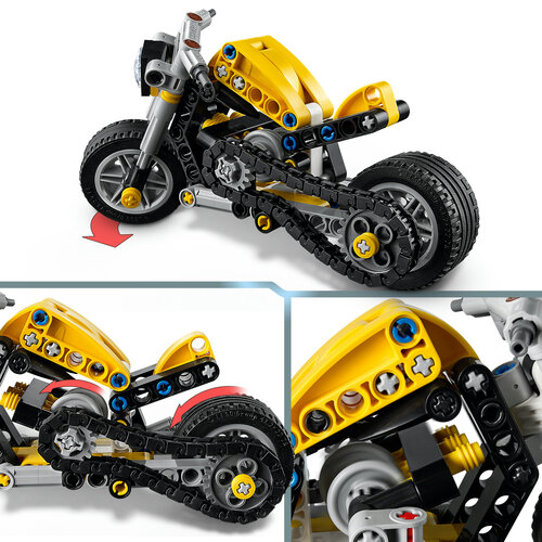 LEGO Technic 42225 Gul motorcykel