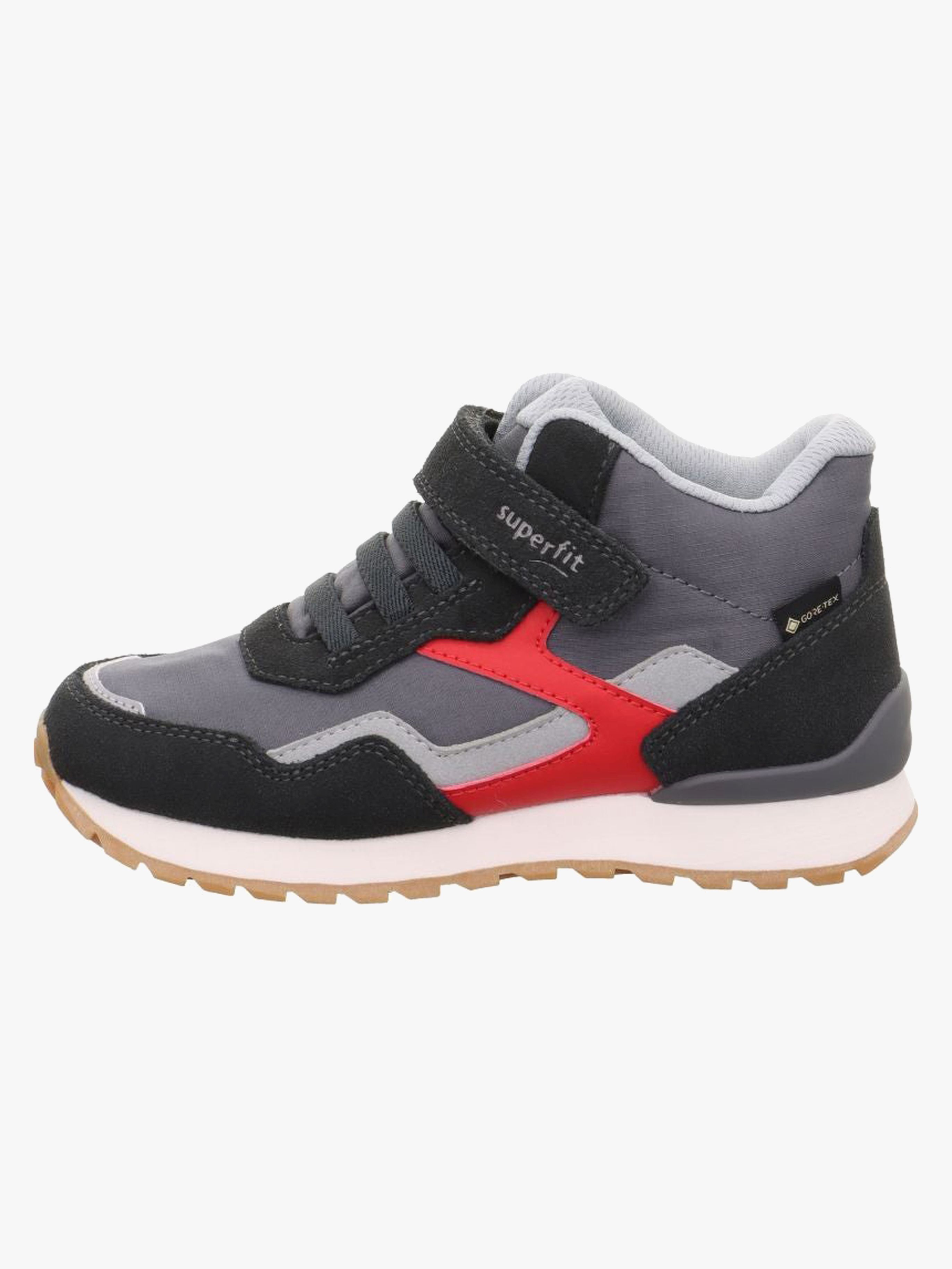 Superfit Dash Mid GTX Sneakers, Grey/Red, 29