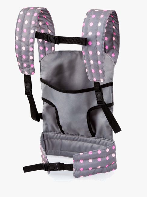 Bayer Design Dukkebæresele Deluxe, Grå/Lyserød