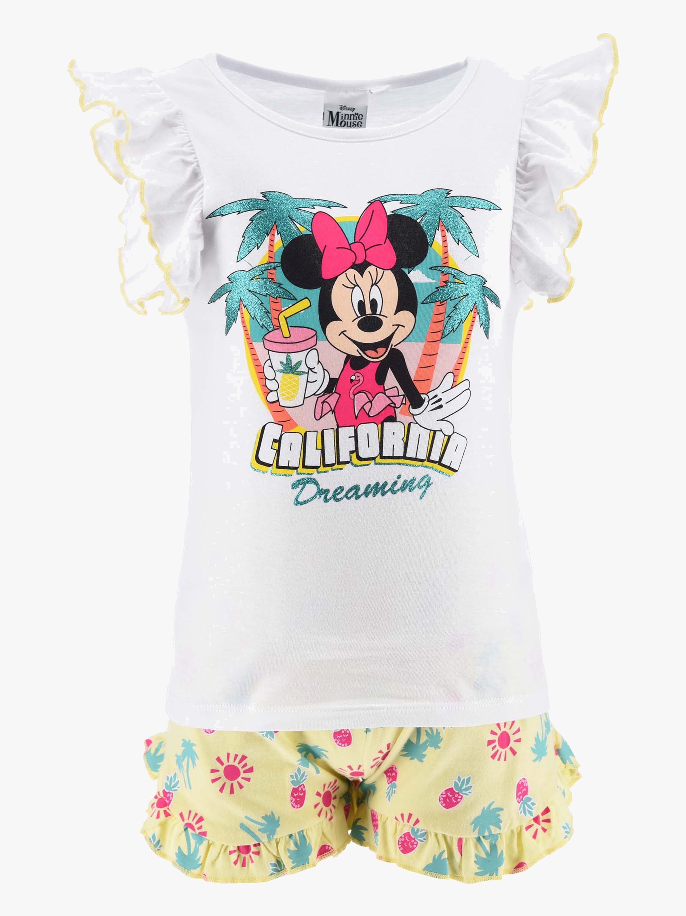 Disney Minnie Mouse Tøjsæt, Gul, 8 år