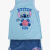 Disney Stitch Tanktop & Shorts Sportsgrene Sæt, Blå