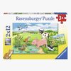 Ravensburger Puslespil Baby Bondegårdsdyr 2x12 Brikker