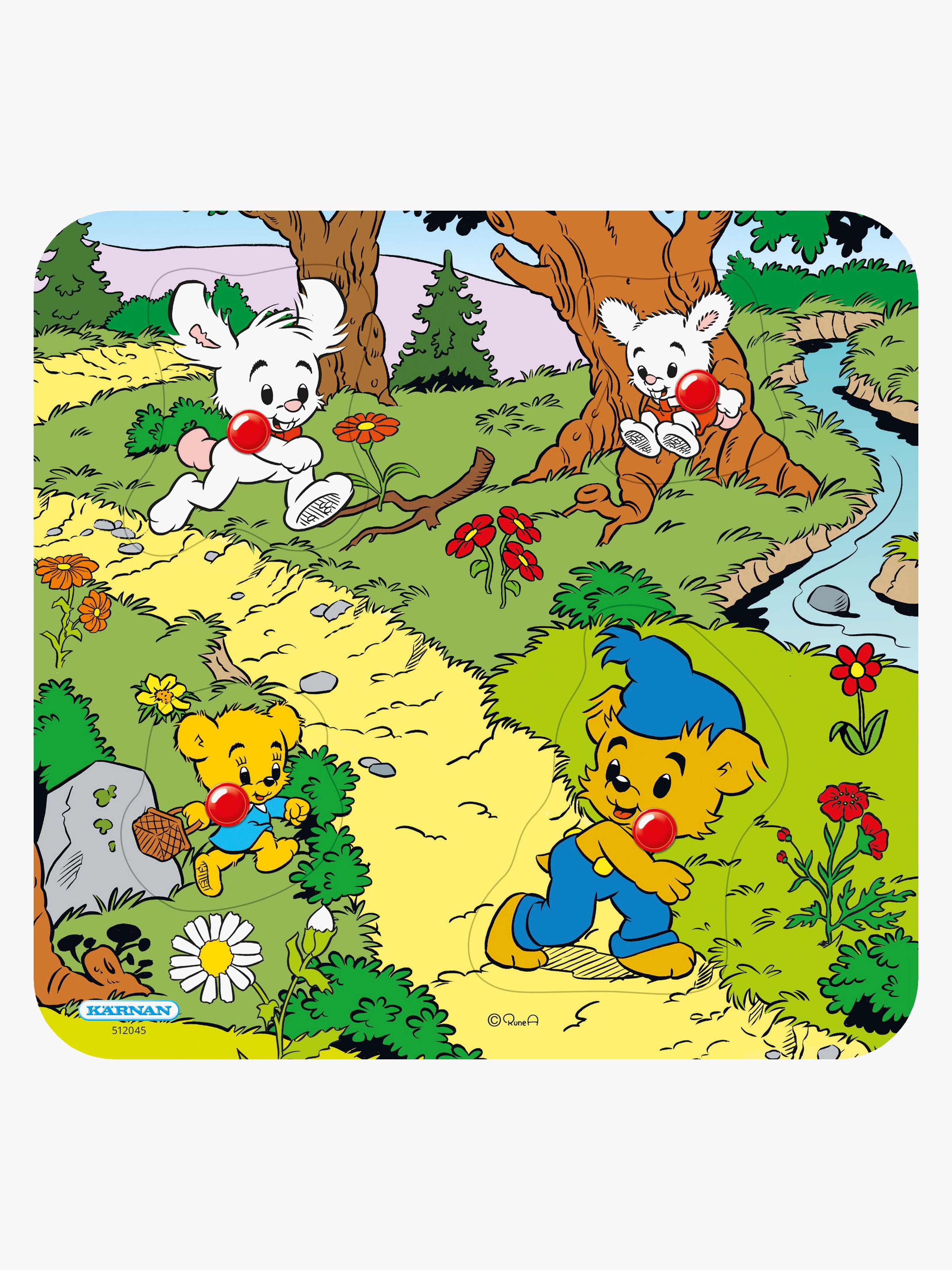 Egmont Kärnan Bamse Knoppuslespil Bamse i Skov 4 Brikker