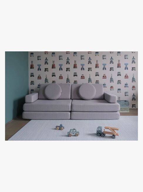 Shappy Play Bygbar Sofa 160x80 cm, Lysegrå