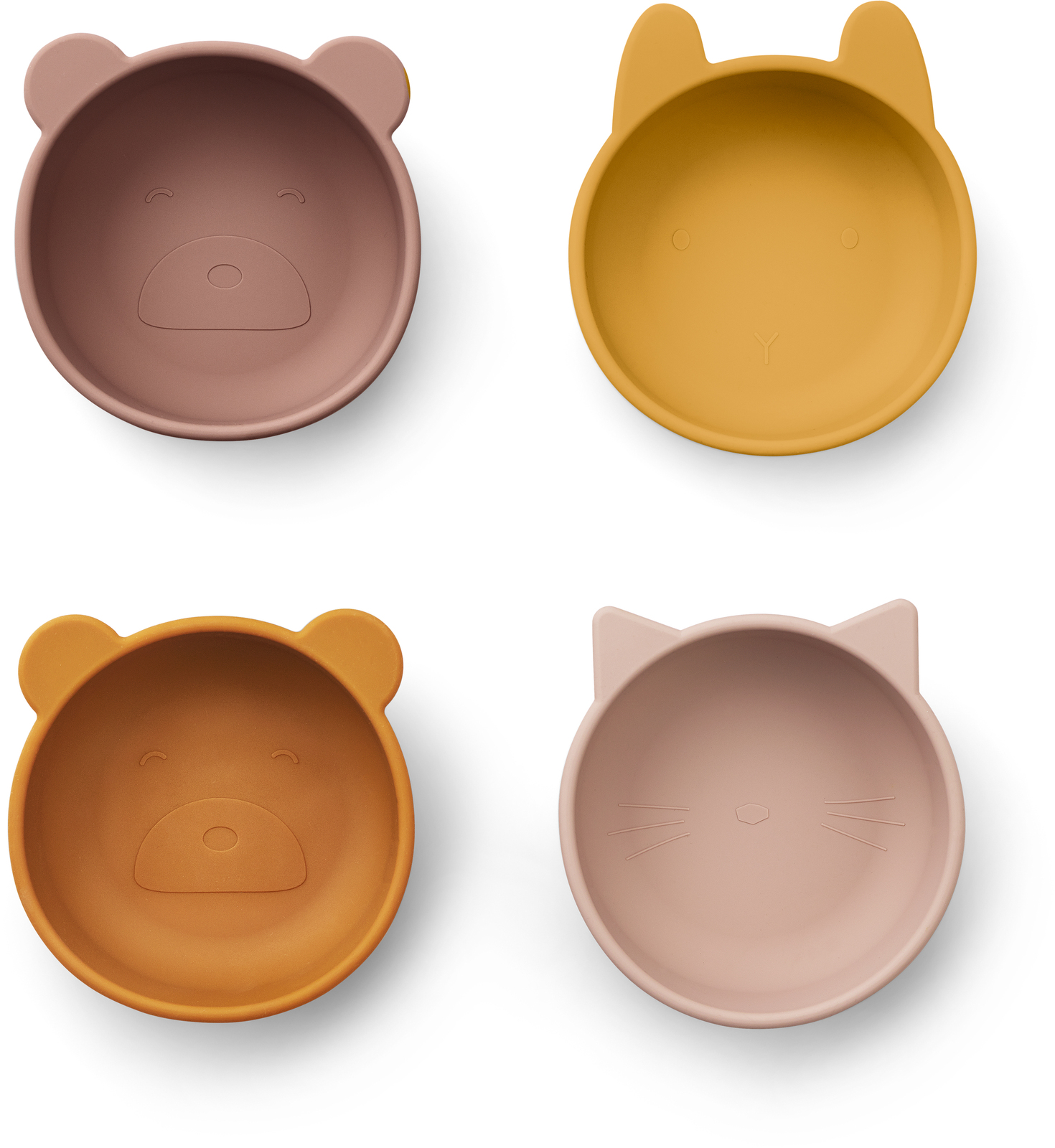 LIEWOOD Iggy Skåle Silikone 4-pak, Rose