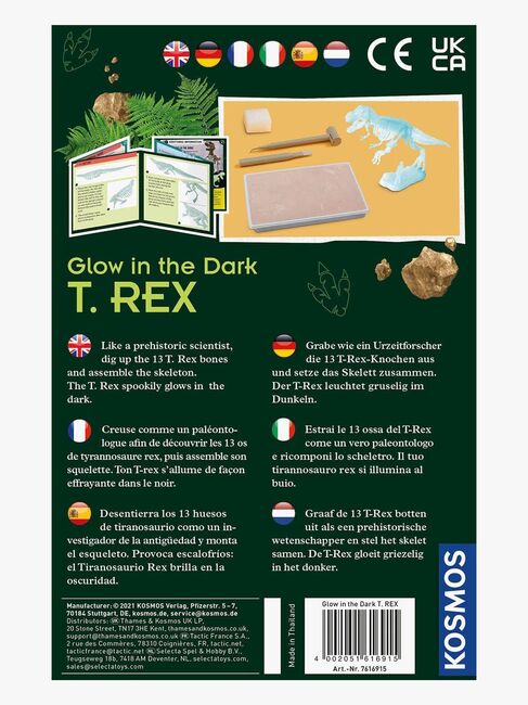 Kosmos Selvlysende T-Rex Udgravningssæt