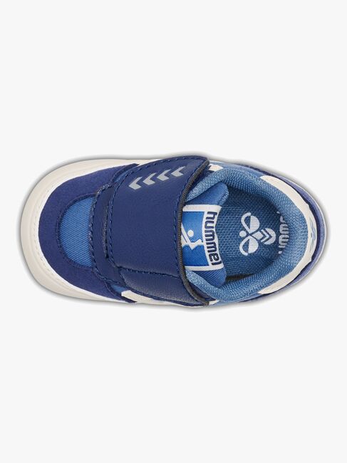 Hummel Stadil Low Crib Infant Sneakers, Blue Horizon