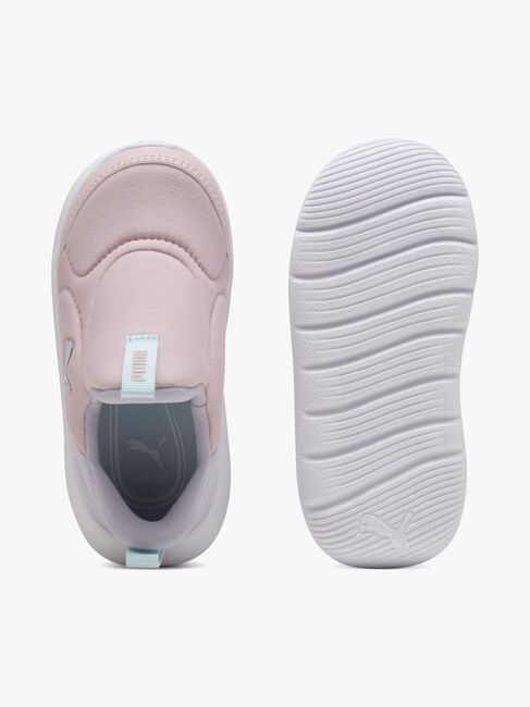 Puma Fun Racer 2 Slip On Infant Sneakers, Mauve Mist/Sea Glass/Lilac Crush