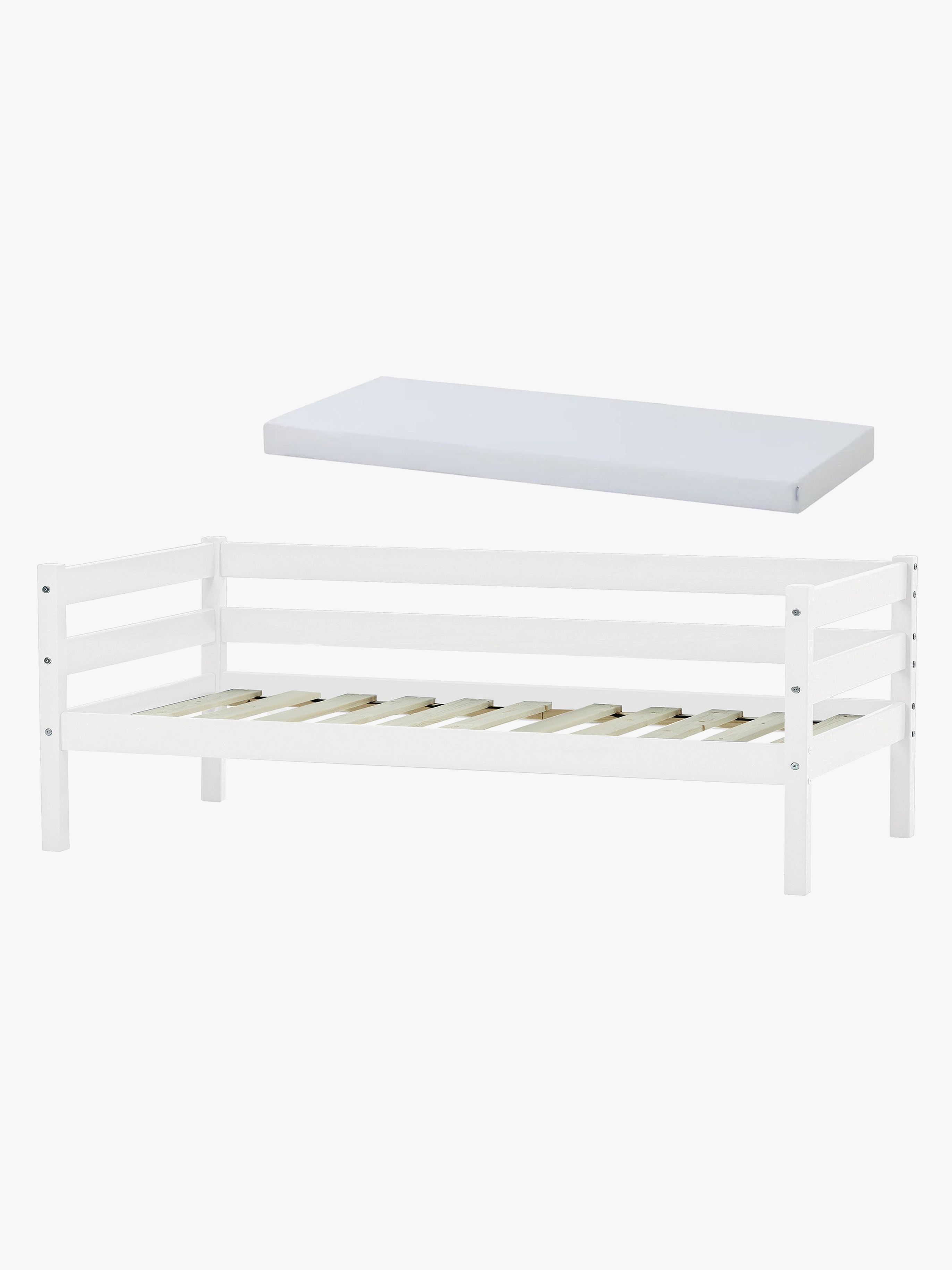 Hoppekids ECO Comfort Juniorseng med Skummadras 70x160, Hvid, Børnesenge