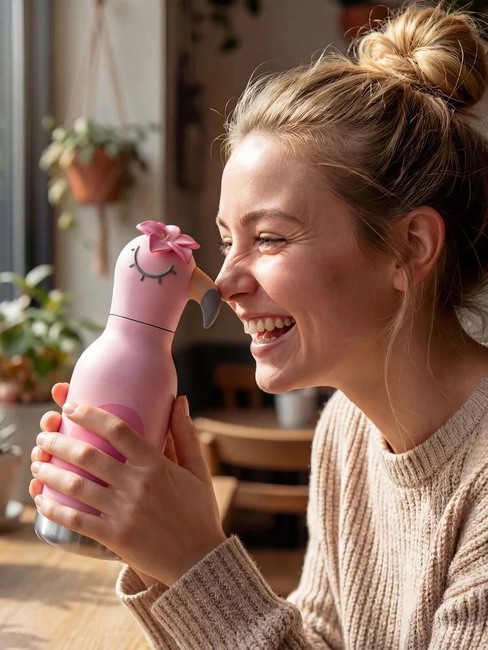 Asobu Bestie Drikkedunk Flamingo, Lyserød SBV44-Flamingo-4840_4a.jpg