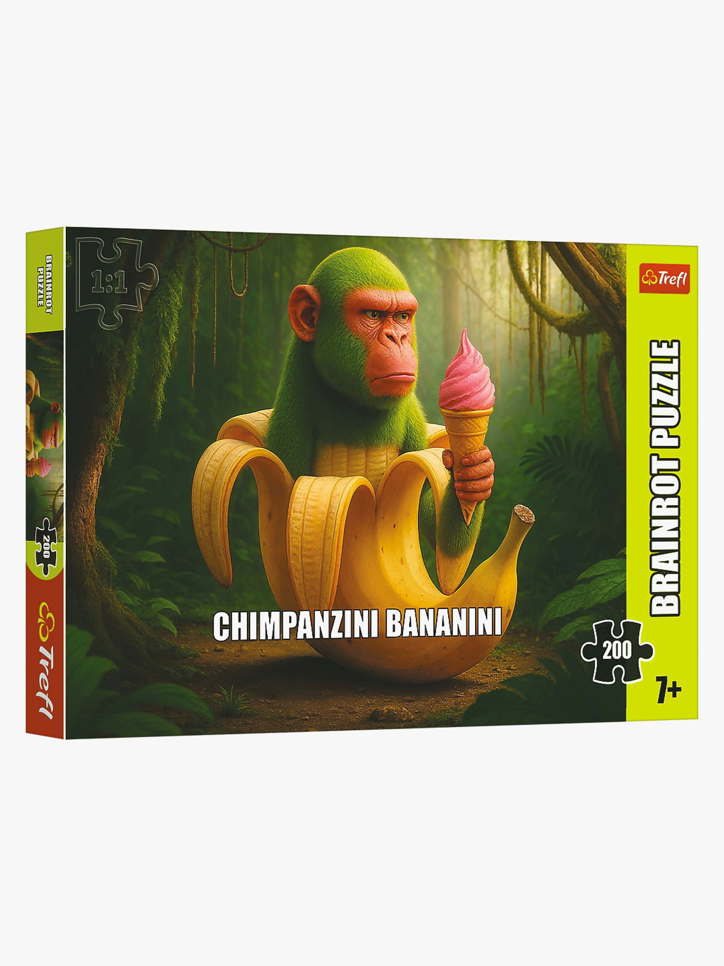 Trefl Brainrot Puslespil Chimpanzini 200 Dele