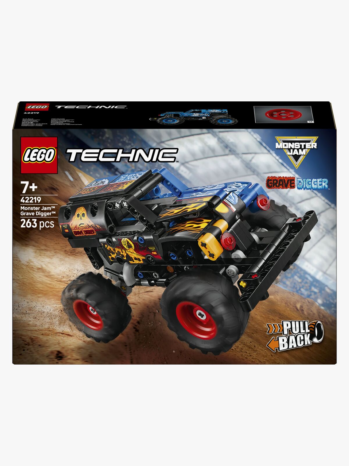 LEGO Technic 42219 Monster Jam Grave Digger Fire and Ice
