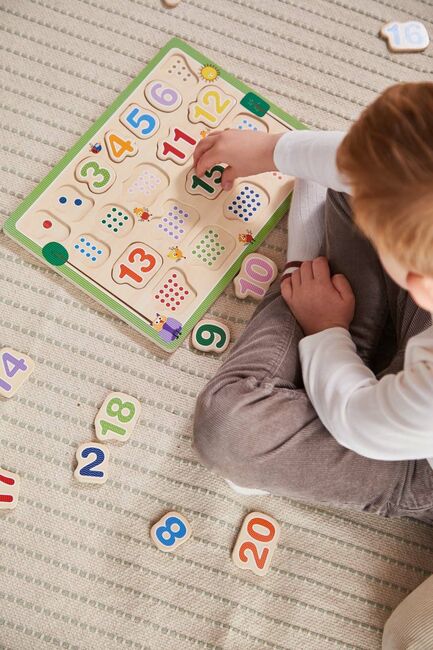 Barbo Toys Wacky Wonders Træpuslespil Tal 20 Dele