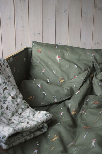 Beskow Tomtebobarnen Sengerand 30 x 360, Grøn